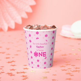 Little Snowflake 1e verjaardag Papieren Bekers