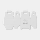 Little Snowflake 1st Birthday Bedankdoosjes (Uitgevouwen)