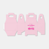 Little Snowflake 1st Birthday Bedankdoosjes (Uitgevouwen)