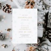 Little Snowflake 1st Birthday Gender Neutral Kaart