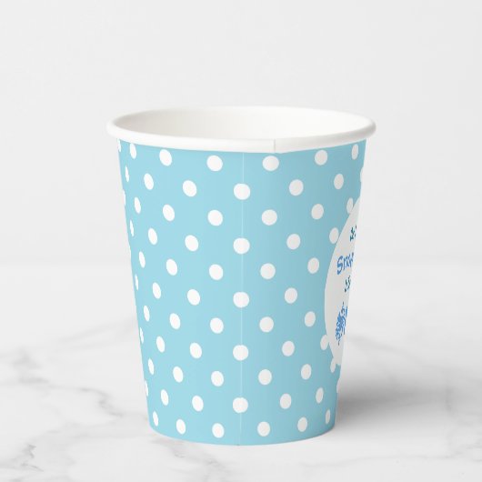 Little Snowflake 1st Birthday Papieren Bekers (Rechts)