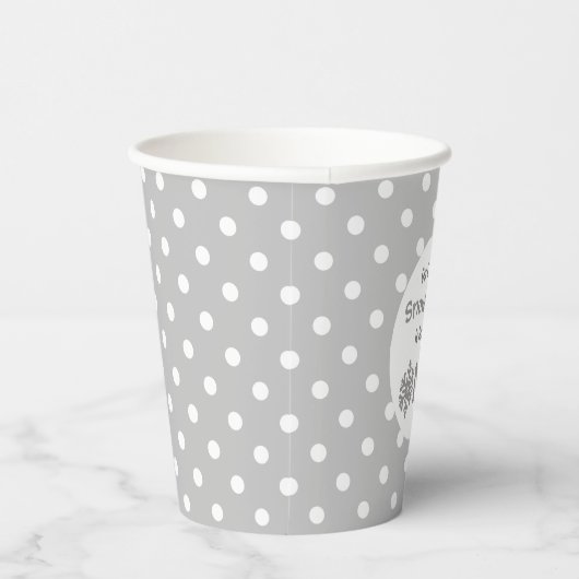 Little Snowflake 1st Birthday Papieren Bekers (Rechts)