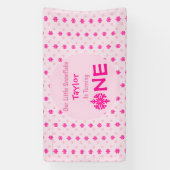 Little Snowflake 1st Birthday Spandoek (Verticaal)