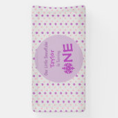 Little Snowflake 1st Birthday Spandoek (Verticaal)