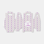 Little Snowflake 2e verjaardag Bedankdoosjes (Uitgevouwen)