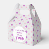 Little Snowflake 2e verjaardag Bedankdoosjes (Voorkant Zijde)