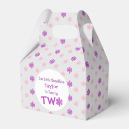 Little Snowflake 2e verjaardag Bedankdoosjes
