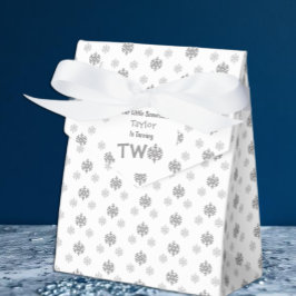 Little Snowflake 2e verjaardag Bedankdoosjes