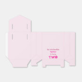 Little Snowflake 2e verjaardag Bedankdoosjes (Uitgevouwen)