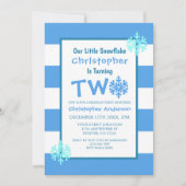 Little Snowflake 2e verjaardag Kaart (Voorkant)