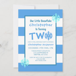 Little Snowflake 2e verjaardag Kaart