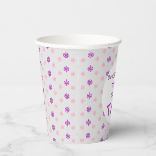 Little Snowflake 2e verjaardag Papieren Bekers (Rechts)