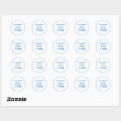 Little Snowflake 2e verjaardag Ronde Sticker (Vel)