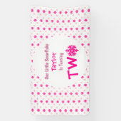 Little Snowflake 2e verjaardag Spandoek (Verticaal)