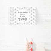 Little Snowflake 2e verjaardag Spandoek (Insitu)