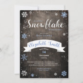 Little snowflake baby boy babyshower kaart (Voorkant)