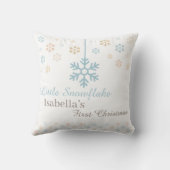 Little Snowflake Baby’s First Christmas  Kussen (Achterkant)