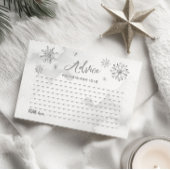 Little Snowflake Baby shower Advies Kaarten
