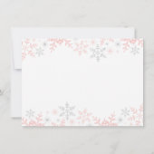 Little Snowflake Baby shower Bedankt (Achterkant)