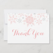 Little Snowflake Baby shower Bedankt (Voorkant)