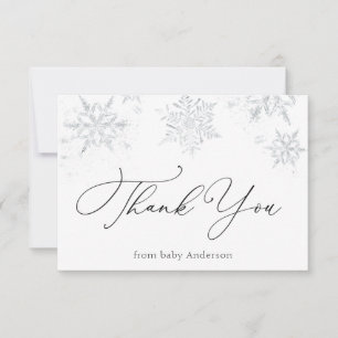 Little Snowflake Baby shower Bedankt