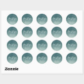 Little Snowflake Baby shower Bedankt Ronde Sticker (Vel)