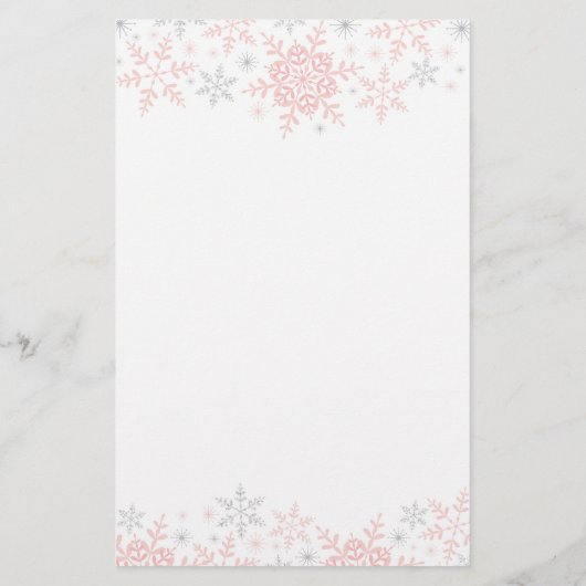 Little Snowflake Baby shower Bingo Game (Achterkant)