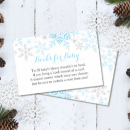 Little Snowflake Baby shower Boek Aanvraag Kaart