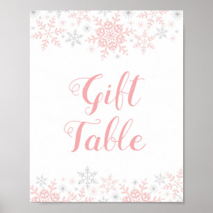 Little Snowflake Baby shower Cadeetgebak Poster