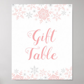 Little Snowflake Baby shower Cadeetgebak Poster