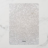 Little Snowflake Baby shower Folie Uitnodiging (Achterkant)