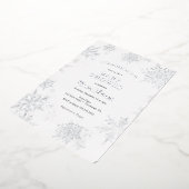 Little Snowflake Baby shower Folie Uitnodiging (Gedraaid)