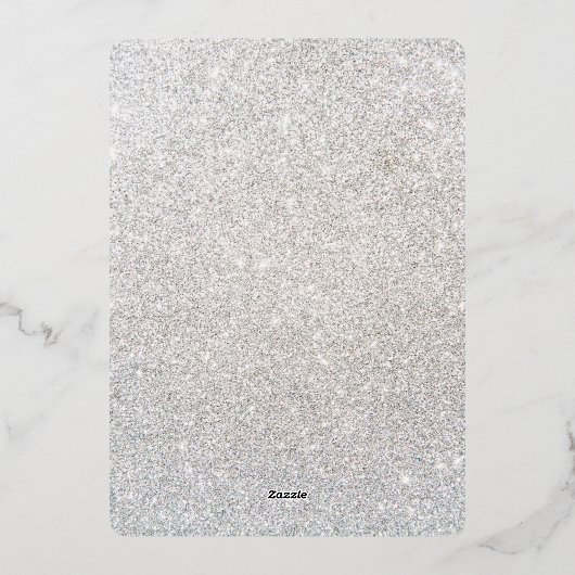 Little Snowflake Baby shower Folie Uitnodiging (Achterkant)