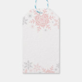 Little Snowflake Baby shower Gift Label Cadeaulabel (Achterkant)
