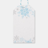 Little Snowflake Baby shower Gift Label Cadeaulabel (Achterkant)