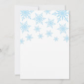 Little Snowflake Baby shower Kaart (Achterkant)