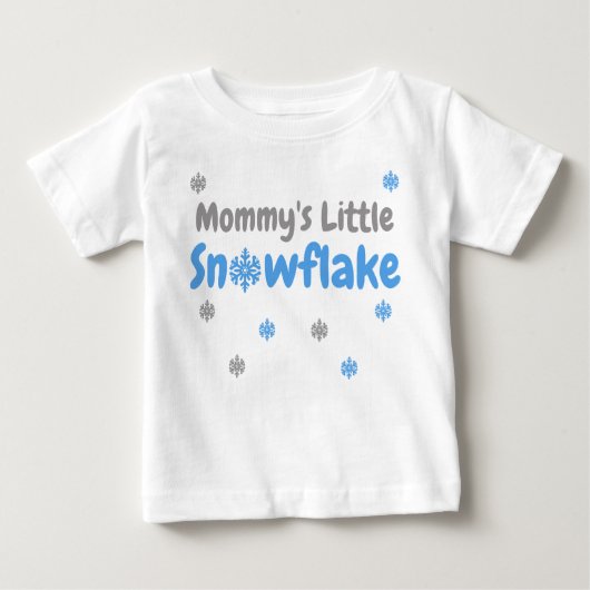 Little Snowflake Baby T-Shirt (Voorkant)