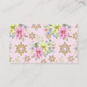 Little Snowflake Bloemenluier Raffle Baby shower Informatiekaartje (Achterkant)