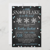 Little Snowflake Boys Winter Baby shower Kaart (Voorkant)