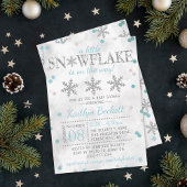 Little Snowflake Boys Winter Baby shower Kaart
