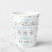 Little Snowflake Boys Winter Baby shower Papieren Bekers (Voorkant)