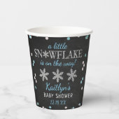 Little Snowflake Boys Winter Baby shower Papieren Bekers (Voorkant)