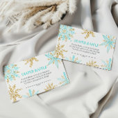 Little Snowflake Diaper Raffle Enclosure Card Informatiekaartje