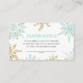 Little Snowflake Diaper Raffle Enclosure Card Informatiekaartje (Voorkant)