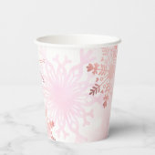 Little Snowflake Girl Baby shower Papieren Bekers (Achterkant)