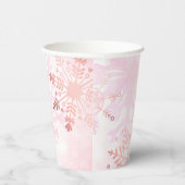 Little Snowflake Girl Baby shower Papieren Bekers (Rechts)