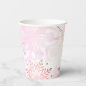 Little Snowflake Girl Baby shower Papieren Bekers (Voorkant)
