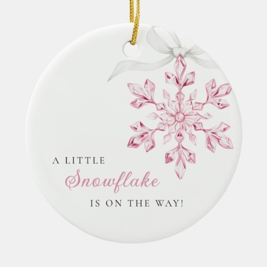 Little Snowflake Girl Ornament (Voorkant)