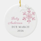 Little Snowflake Girl Ornament (Achterkant)