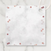 Little Snowflake Girls Winter Baby shower Bedankjes Labels (Achterkant)